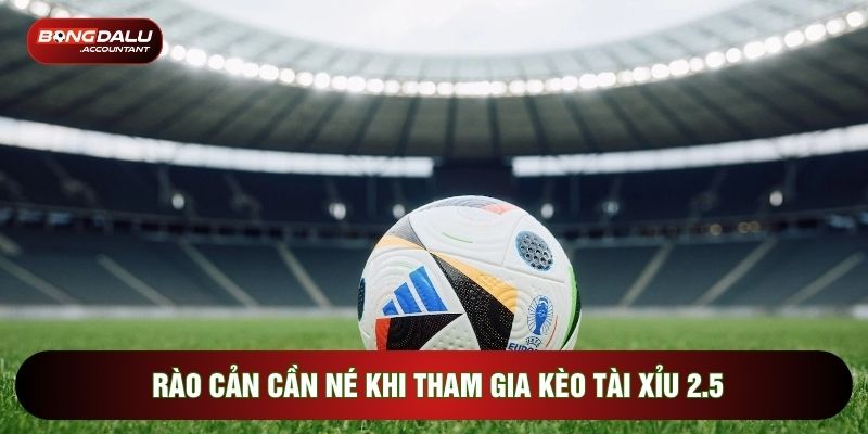 Rào cản cần né khi tham gia kèo tài xỉu 2.5
