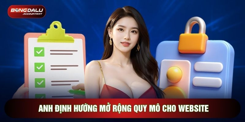 Anh định hướng mở rộng quy mô cho website
